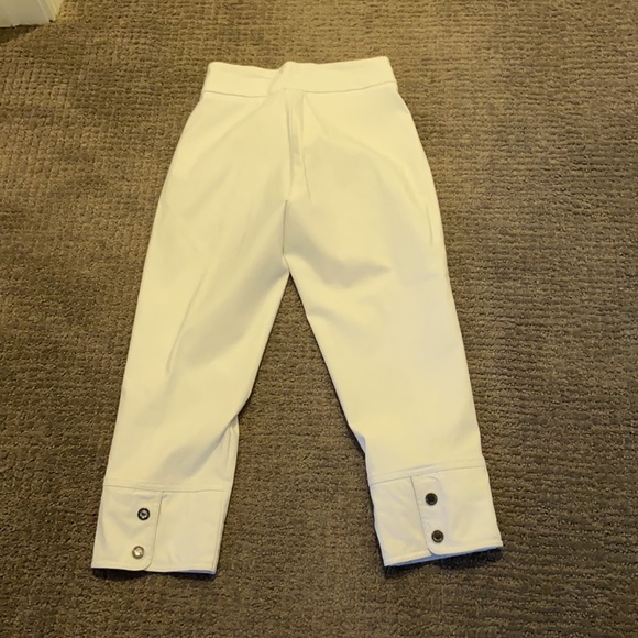 UrRebel Women’s White Cropped Pants 2 - Picture 2 of 6